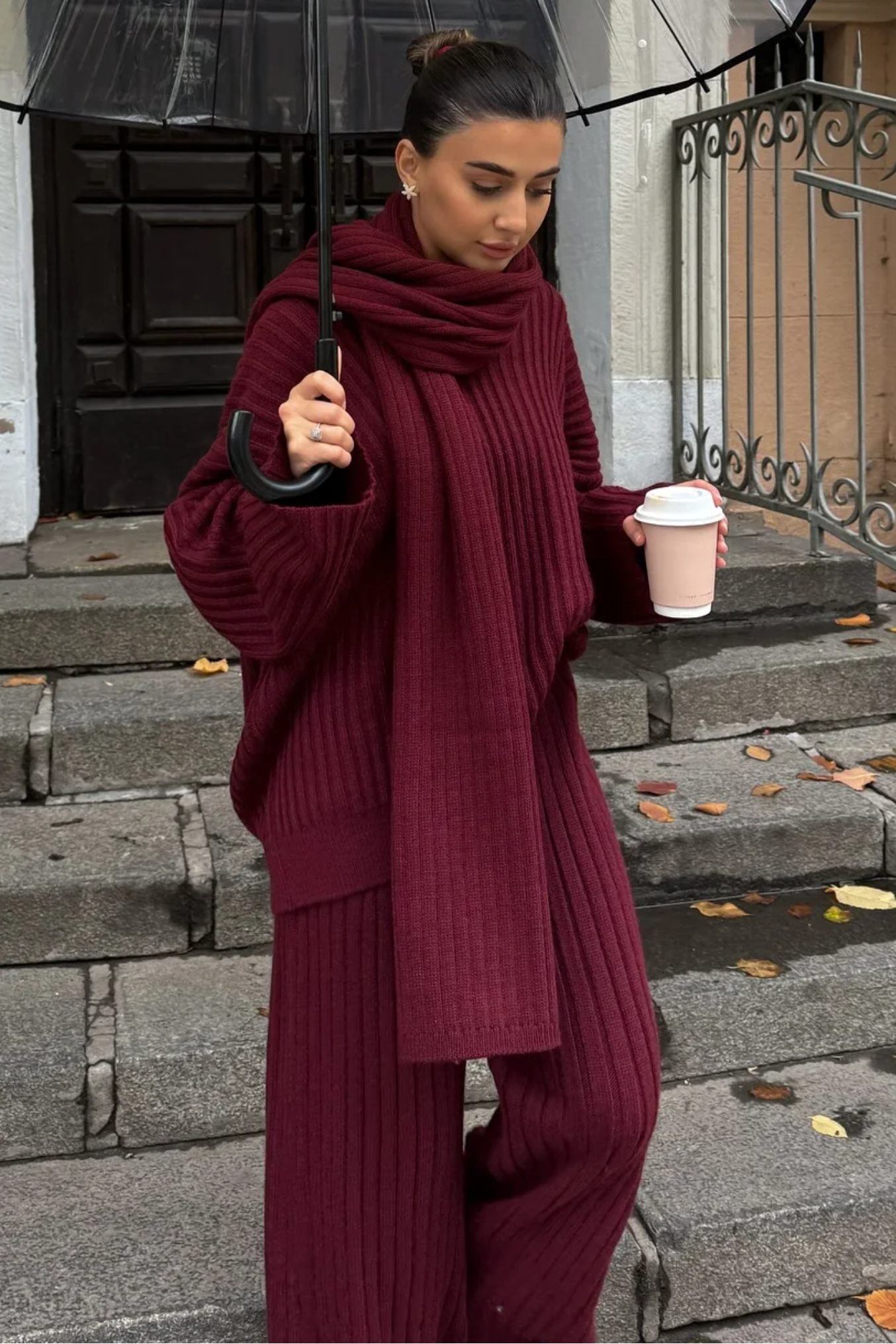 Mirelle Ribbed Knit Set - Co Ord Set | 8j03aj-k6.myshopify.com
