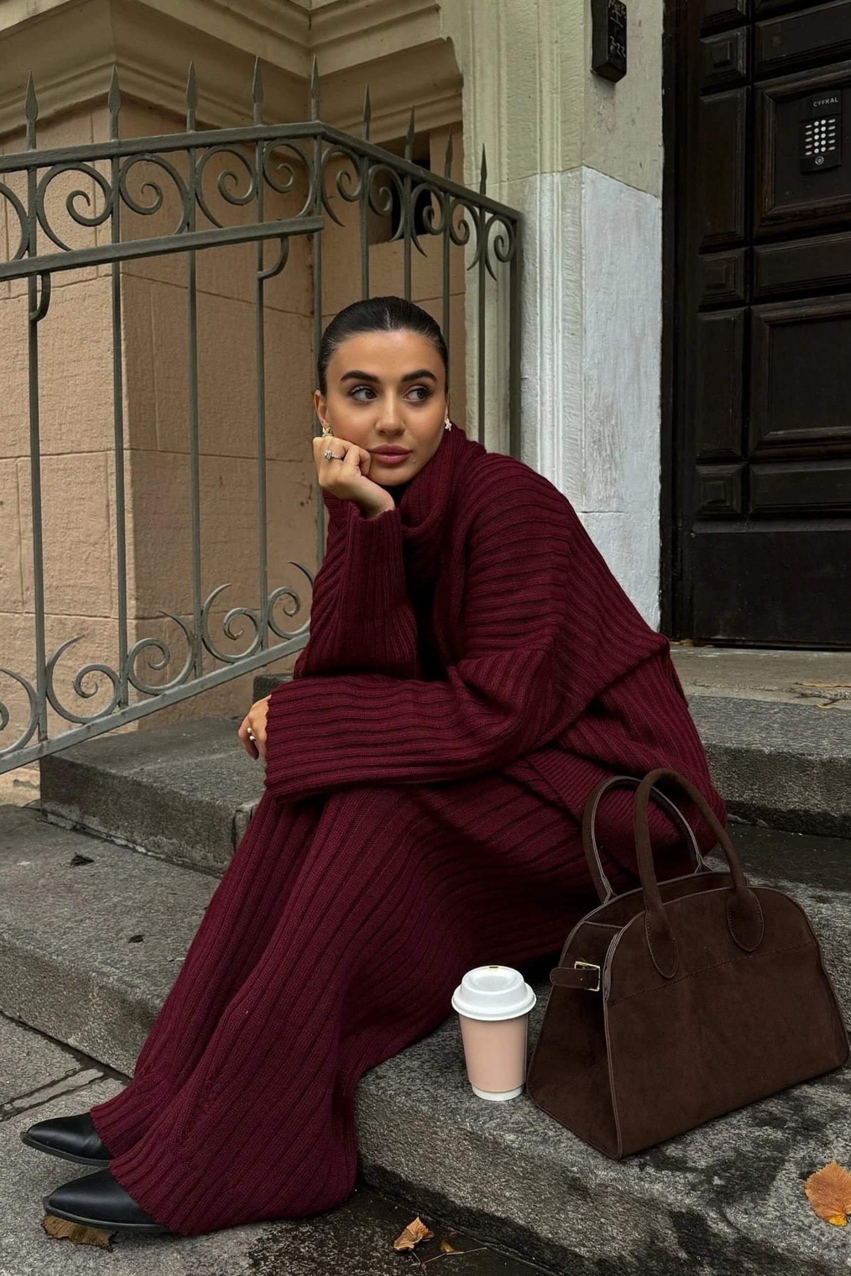 Mirelle Ribbed Knit Set - Co Ord Set | 8j03aj-k6.myshopify.com