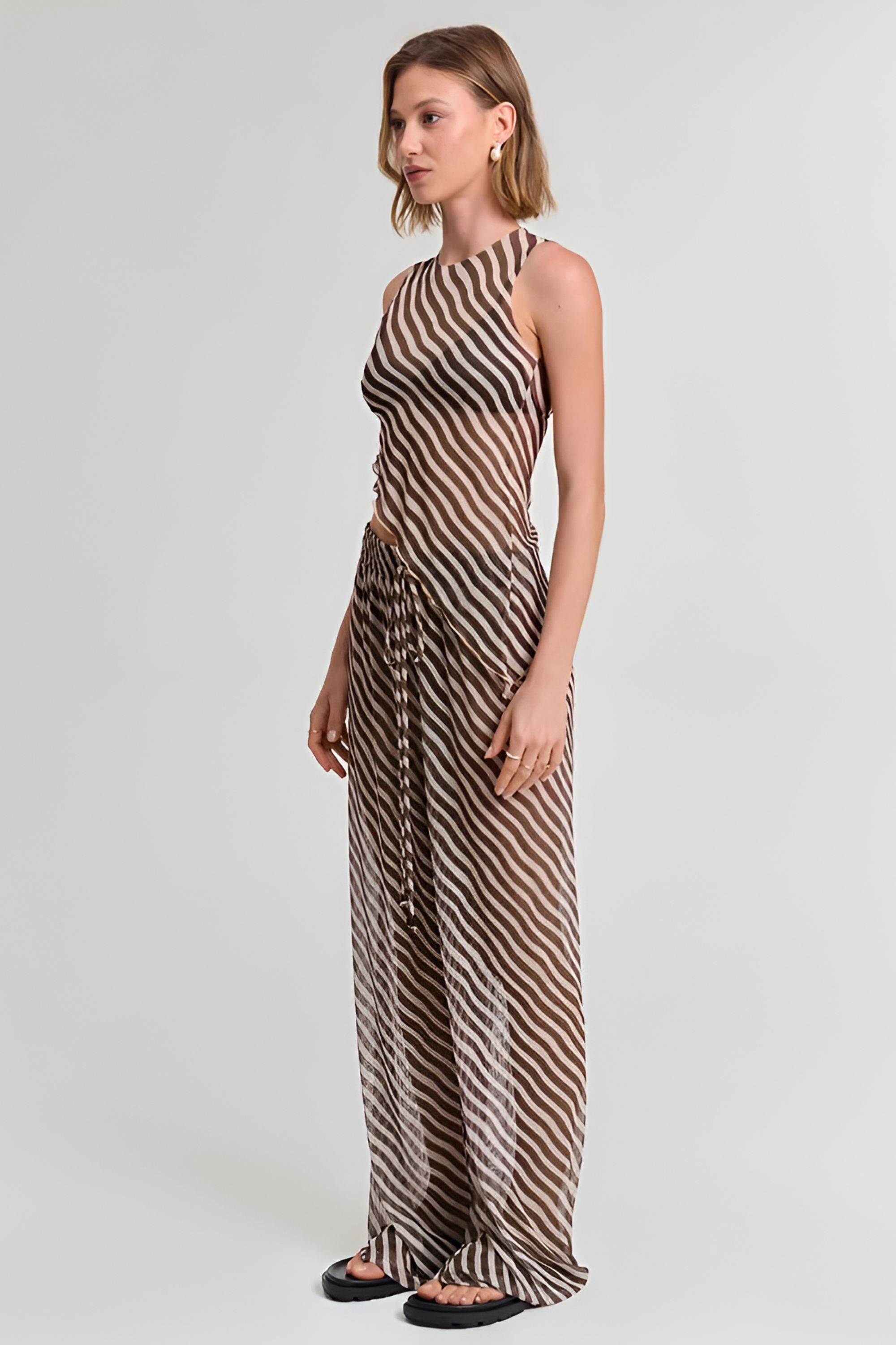 Mocha Wave Co Ord Set - Co-Ord Set | 8j03aj-k6.myshopify.com