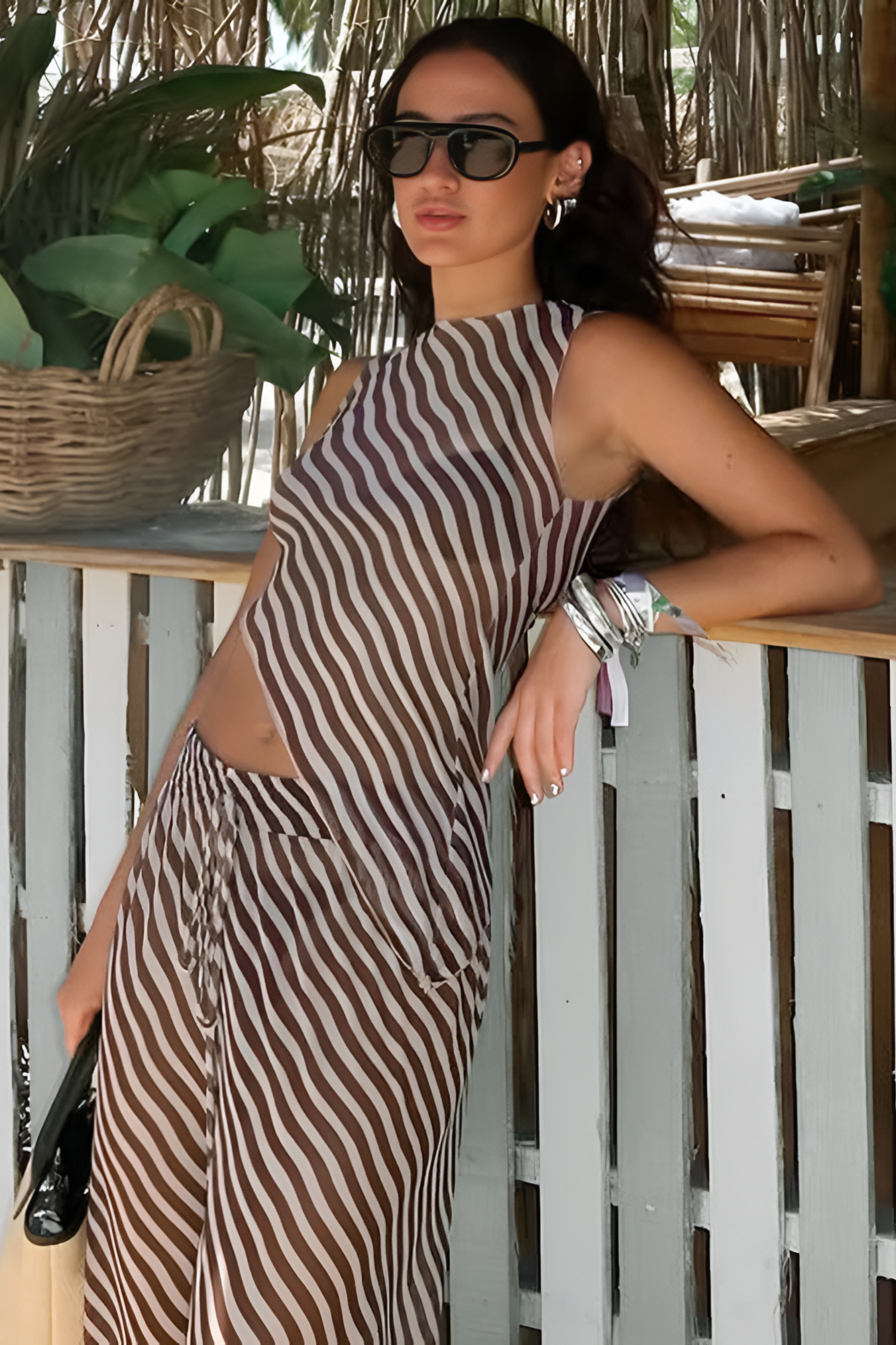 Mocha Wave Co Ord Set - Co-Ord Set | 8j03aj-k6.myshopify.com