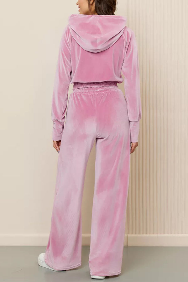 Velour Lounge Set - Loungewear | 8j03aj-k6.myshopify.com